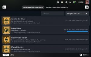 Erungenschaften auf Steam